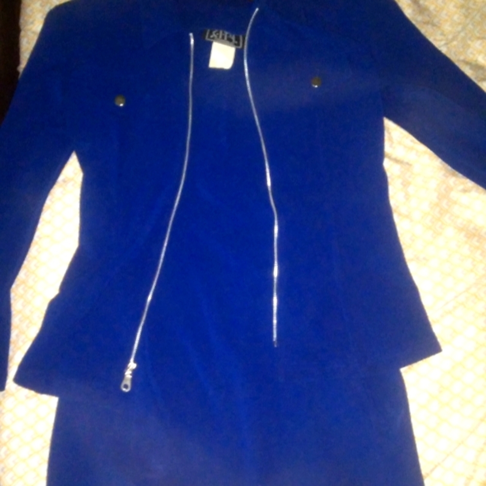 Dark blue jacket & dress